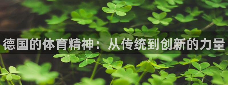 沐鸣3登录：德国的体育精神：从传统到创新的力量